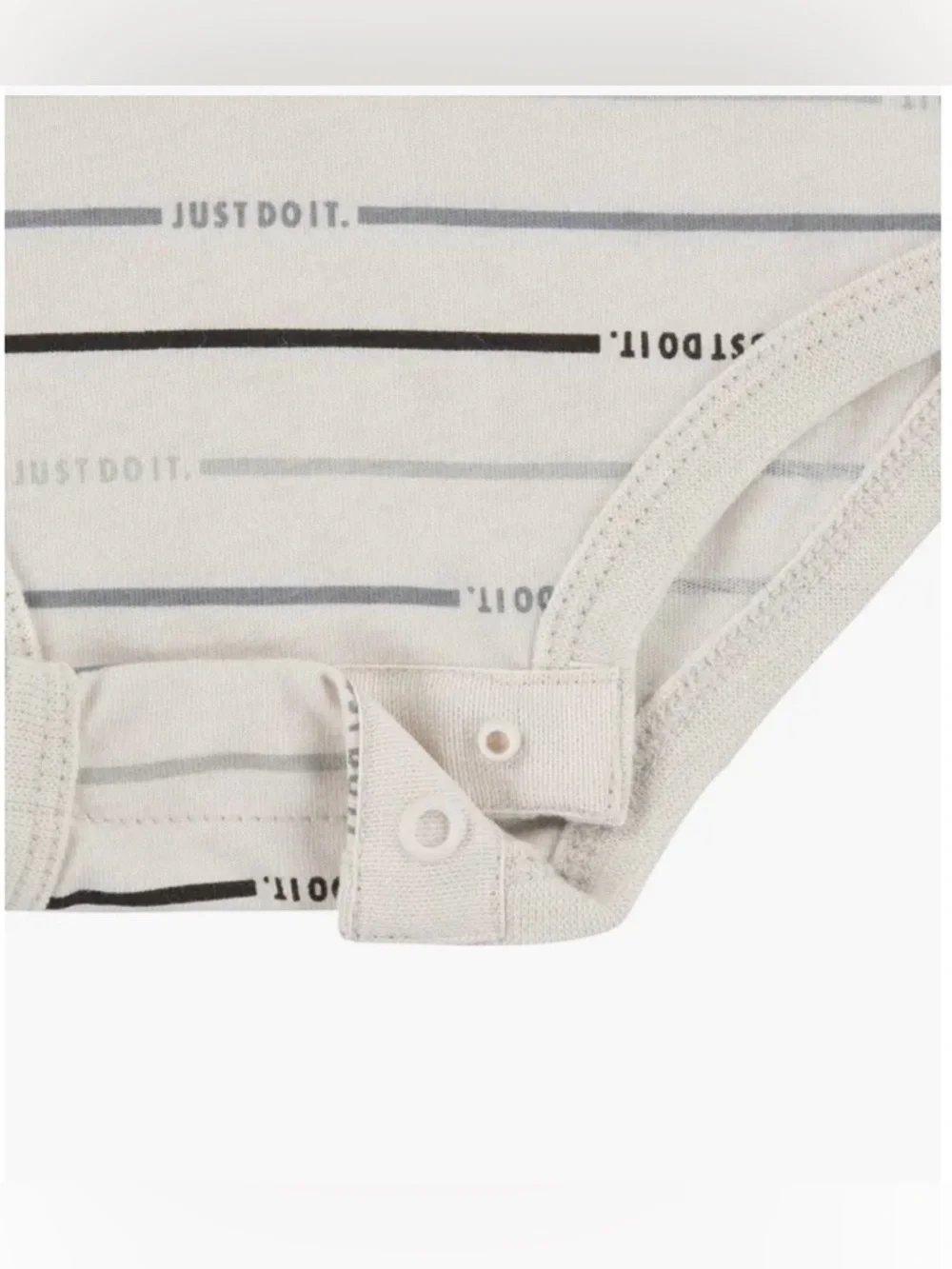 Nike Baby Girl's 2-Piece Just Do It Stripe Bodysuit and Leggings Set. - Picture 5 of 9